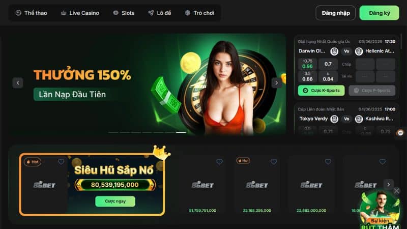 86Bet luôn có những chương trình thưởng chào mừng hấp dẫn dành cho người chơi mới